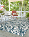 Savannah Escape Collection Area Rug -  Masai Rectangle Navy Blue and Ivory  lifestyle 5