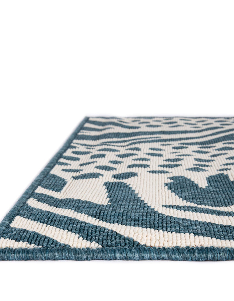 Savannah Escape Collection Area Rug -  Masai Runner Navy Blue and Ivory  lifestyle 44