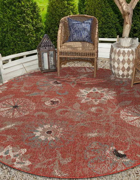 Seaside Blooms Collection Area Rug - Seychelles