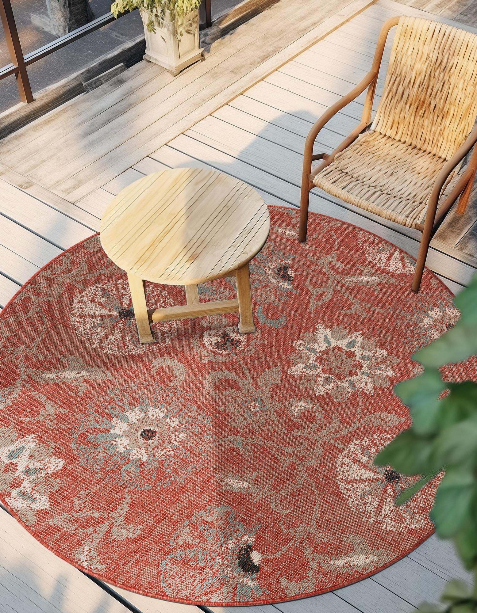 Seaside Blooms Collection Area Rug - Seychelles