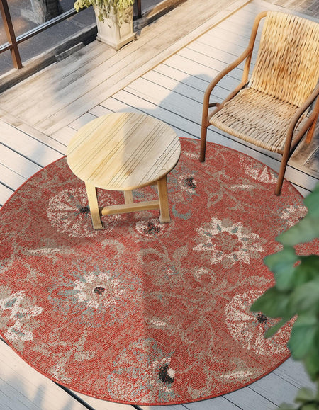 Seaside Blooms Collection Area Rug - Seychelles