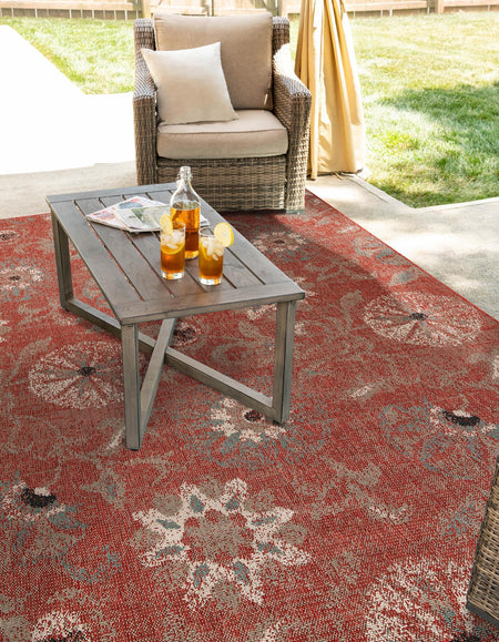 Seaside Blooms Collection Area Rug - Seychelles