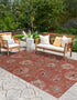 Seaside Blooms Collection Area Rug - Seychelles