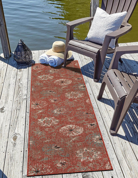 Seaside Blooms Collection Area Rug - Seychelles