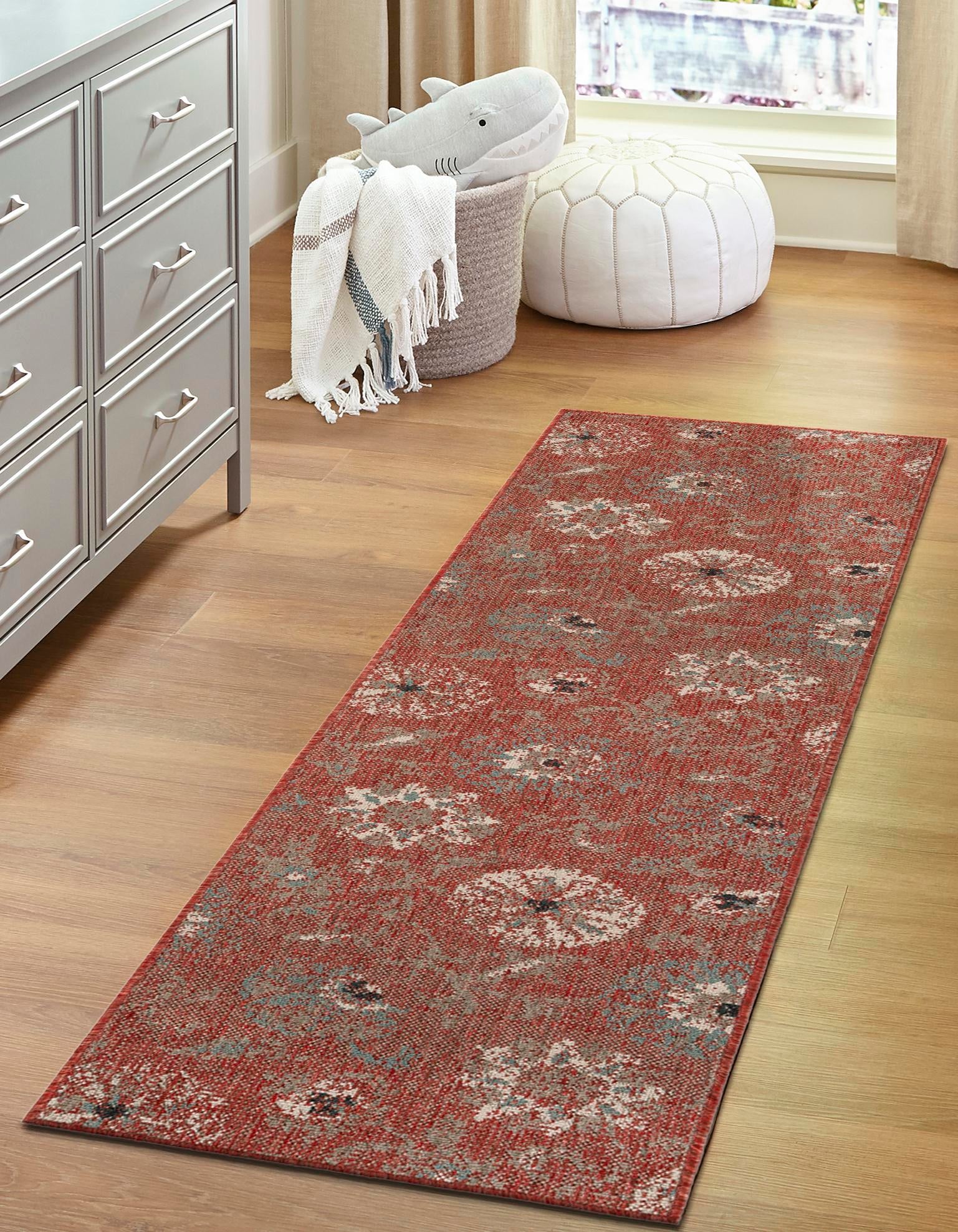 Seaside Blooms Collection Area Rug - Seychelles