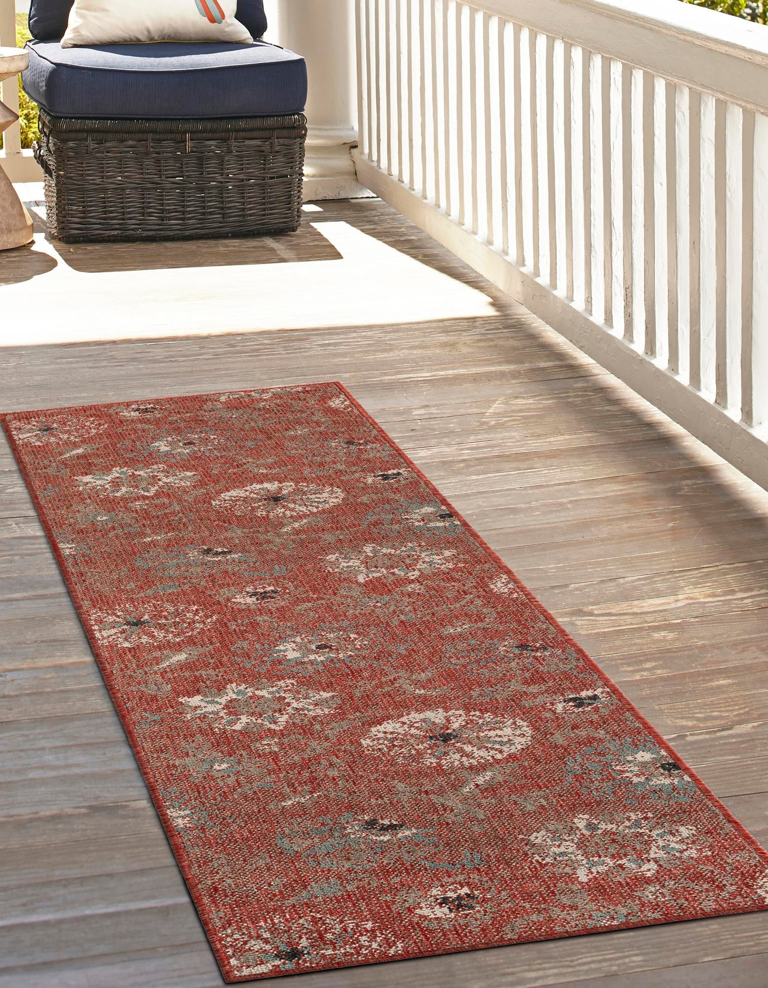 Seaside Blooms Collection Area Rug - Seychelles