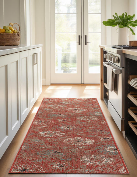 Seaside Blooms Collection Area Rug - Seychelles