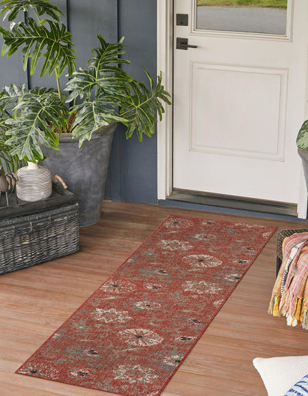 Seaside Blooms Collection Area Rug - Seychelles