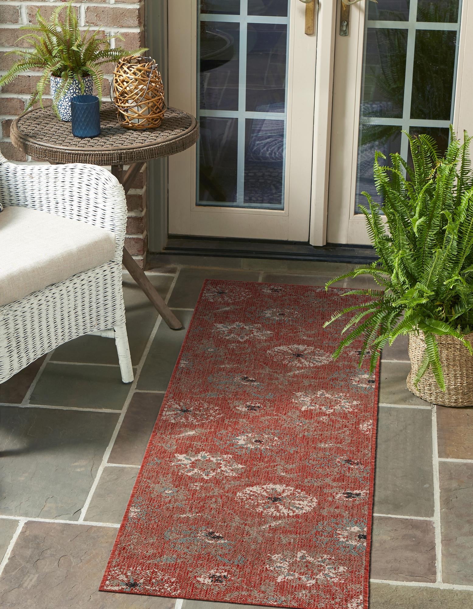 Seaside Blooms Collection Area Rug - Seychelles