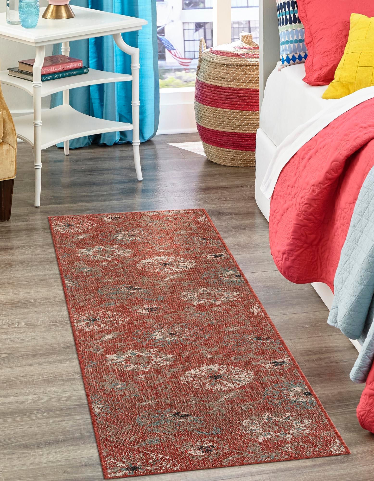 Seaside Blooms Collection Area Rug - Seychelles