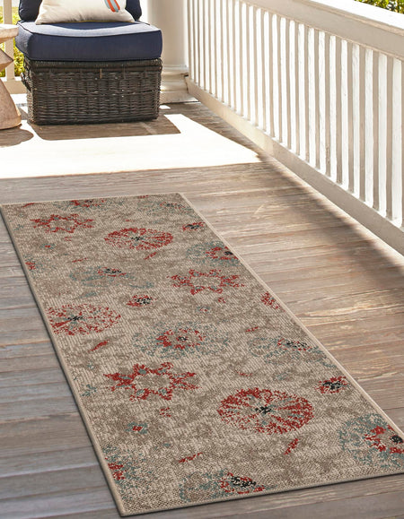 Seaside Blooms Collection Area Rug - Seychelles