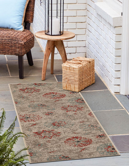 Seaside Blooms Collection Area Rug - Seychelles