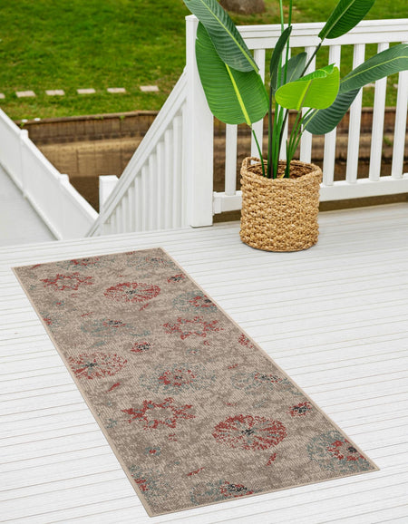 Seaside Blooms Collection Area Rug - Seychelles