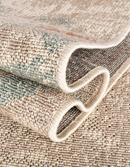 Seaside Blooms Collection Area Rug - Seychelles