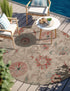 Seaside Blooms Collection Area Rug - Seychelles