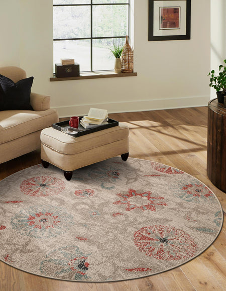 Seaside Blooms Collection Area Rug - Seychelles