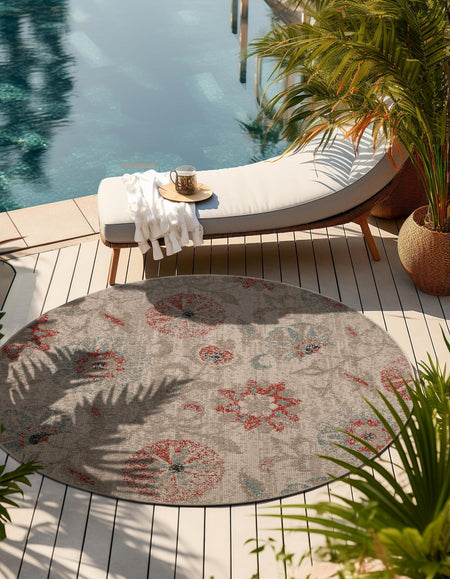 Seaside Blooms Collection Area Rug - Seychelles