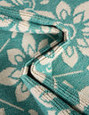 Seaside Lattice Collection Area Rug -  Whitby Runner Teal  lifestyle 222