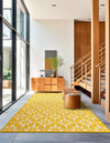 Seaside Lattice Collection Area Rug -  Whitby Rectangle Yellow  lifestyle 8