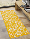 Seaside Lattice Collection Area Rug -  Whitby Runner Yellow  lifestyle 73