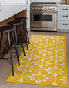 Seaside Lattice Collection Area Rug -  Whitby Runner Yellow  lifestyle 133