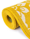 Seaside Lattice Collection Area Rug -  Whitby Runner Yellow  lifestyle 249