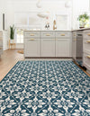 Seaside Lattice Collection Area Rug -  Whitby Rectangle Navy Blue  lifestyle 9