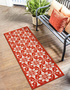 Seaside Lattice Collection Area Rug -  Whitby Runner Rust Red  lifestyle 64