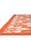 Seaside Lattice Collection Area Rug -  Whitby Runner Rust Red  lifestyle 220