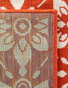 Seaside Lattice Collection Area Rug -  Whitby Runner Rust Red  lifestyle 235