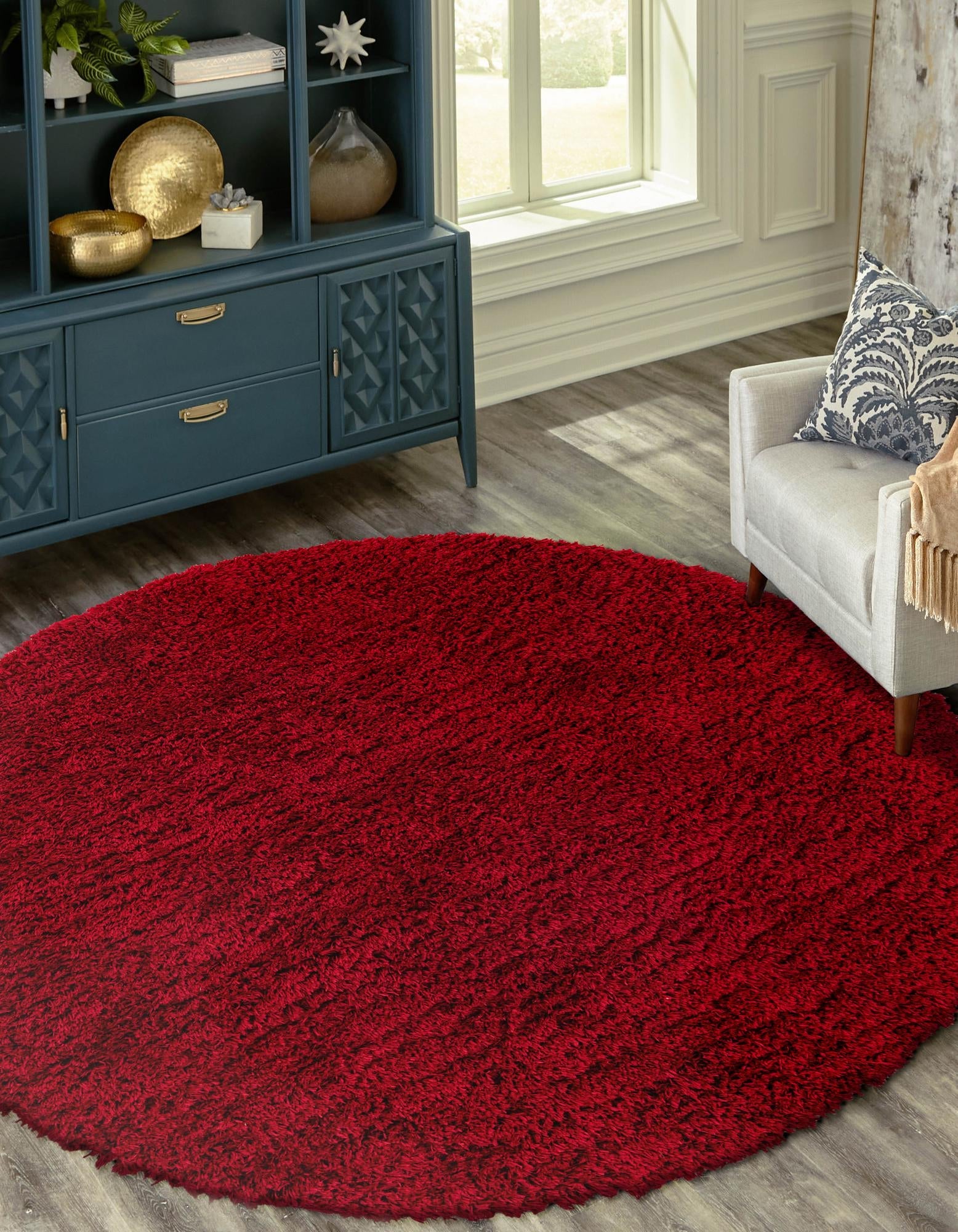 Majestic Manor Collection Area Rug - Versailles (Lipstick)