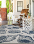 Seaside Haven Rugs Collection Area Rug -  Lighthouse (Ivory and Navy Blue)