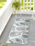 Seaside Haven Rugs Collection Area Rug -  Lighthouse (Ivory and Navy Blue)