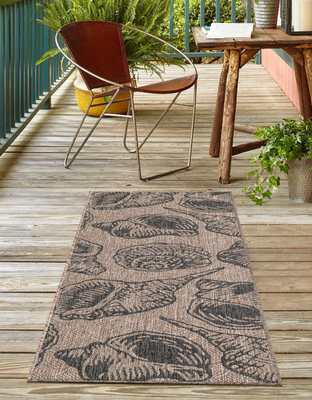 Seaside Haven Rugs Collection Area Rug -  Lighthouse (Brown and Black)