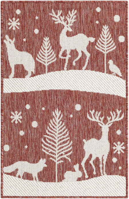 Garden Festivity Collection Area Rug - Evergreen