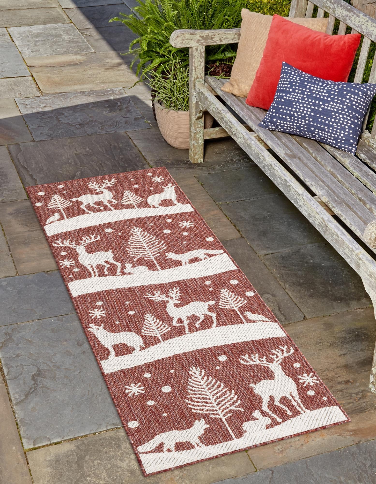 Garden Festivity Collection Area Rug - Evergreen