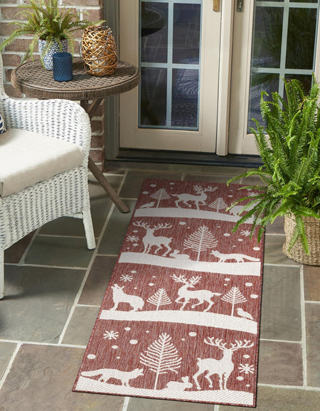 Garden Festivity Collection Area Rug - Evergreen