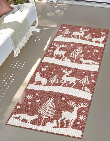 Garden Festivity Collection Area Rug - Evergreen