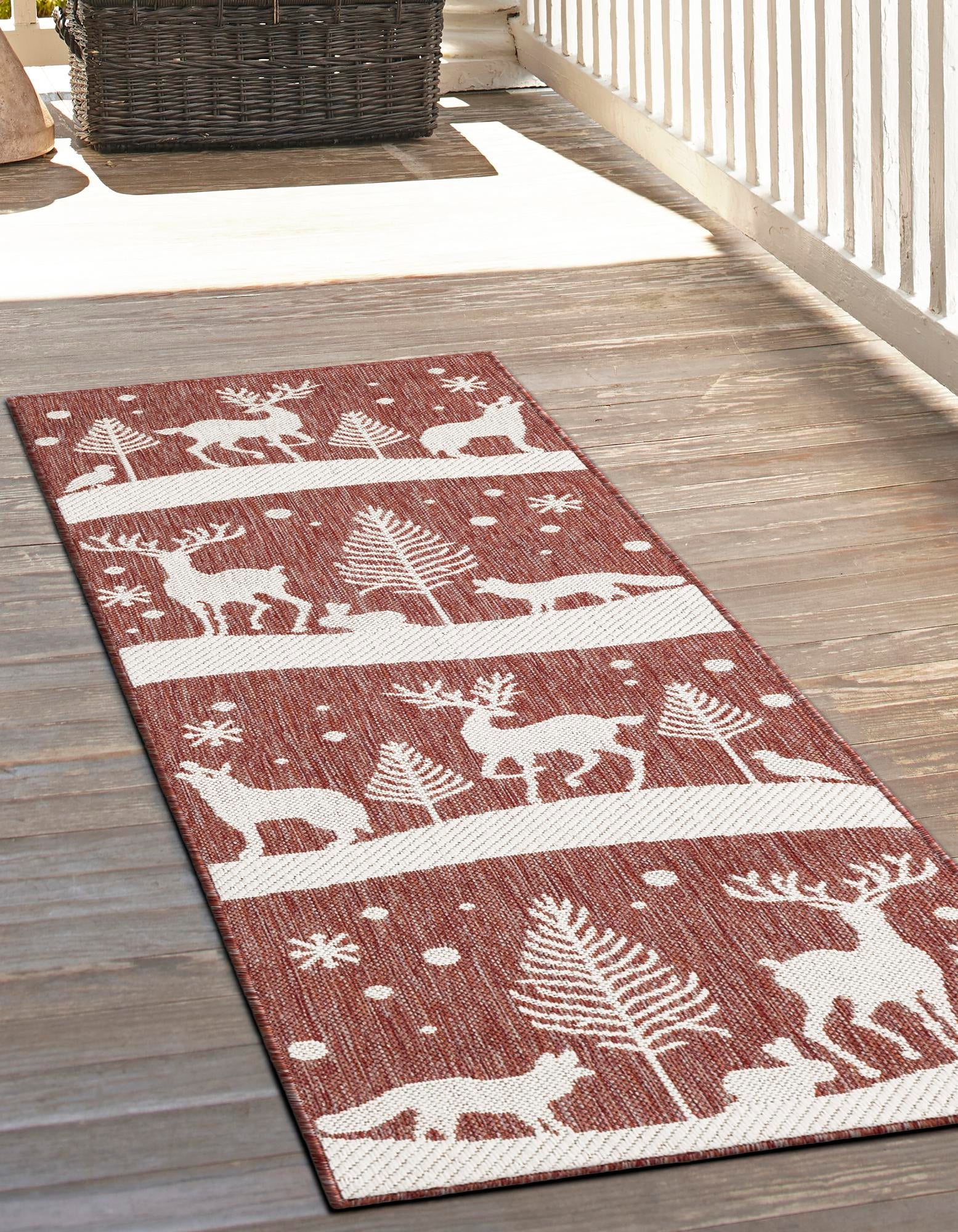 Garden Festivity Collection Area Rug - Evergreen