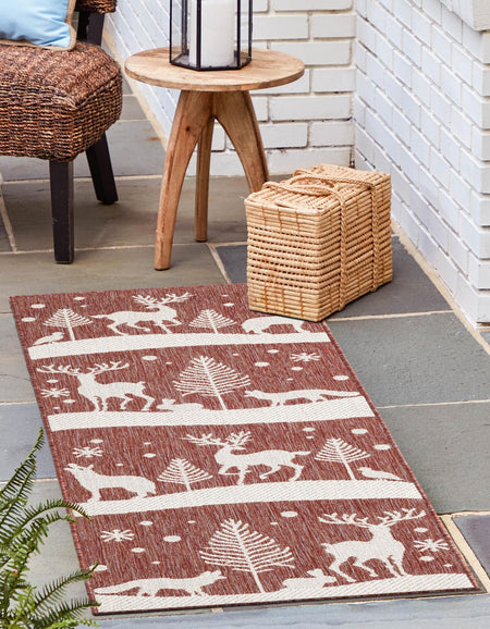 Garden Festivity Collection Area Rug - Evergreen