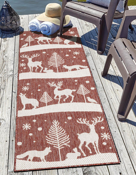 Garden Festivity Collection Area Rug - Evergreen