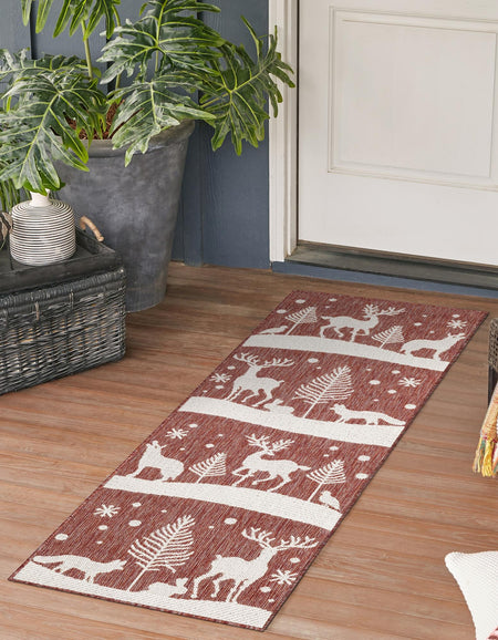 Garden Festivity Collection Area Rug - Evergreen