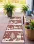 Garden Festivity Collection Area Rug - Evergreen