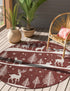 Garden Festivity Collection Area Rug - Evergreen