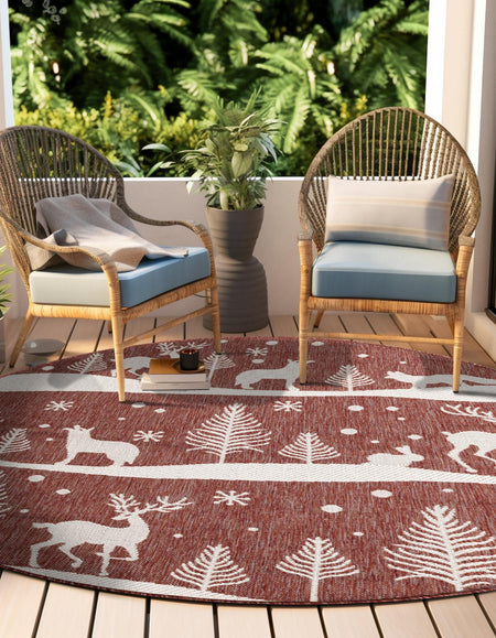 Garden Festivity Collection Area Rug - Evergreen