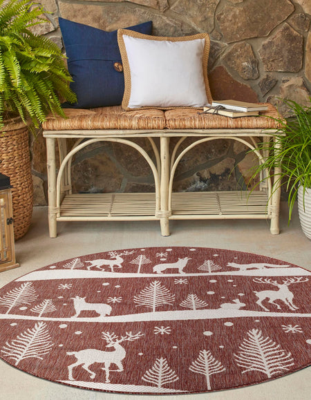 Garden Festivity Collection Area Rug - Evergreen