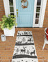 Garden Festivity Collection Area Rug - Evergreen