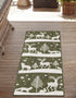 Garden Festivity Collection Area Rug - Evergreen