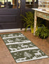 Garden Festivity Collection Area Rug - Evergreen