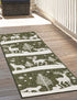 Garden Festivity Collection Area Rug - Evergreen